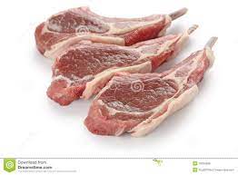 raw lamb chops